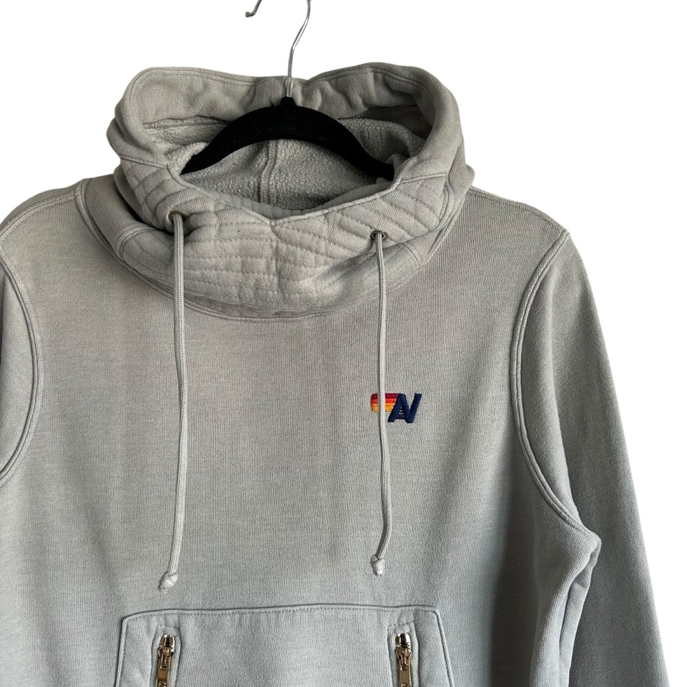 Aviator Nation Ninja Hoodie Light Grey Womens XS - Picture 2 of 8